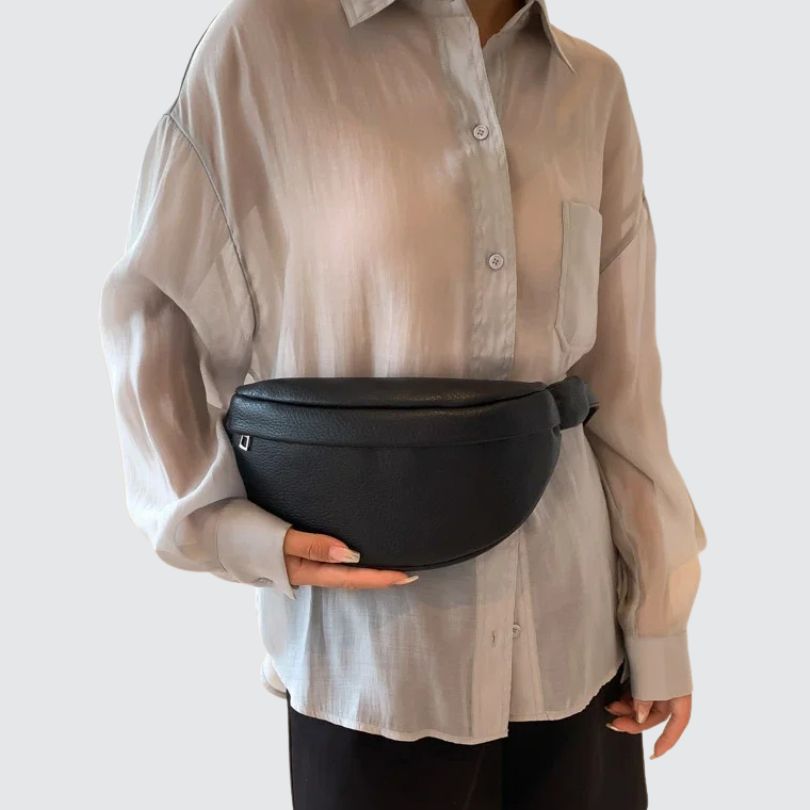 Banane femme cuir tendance noire