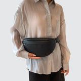 Banane femme cuir tendance noire