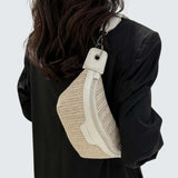 Banane femme tendance blanche en paille