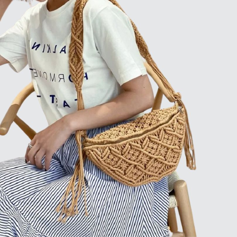 Banane femme tendance bohème Camel