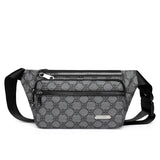 Banane homme luxe en tissu grise