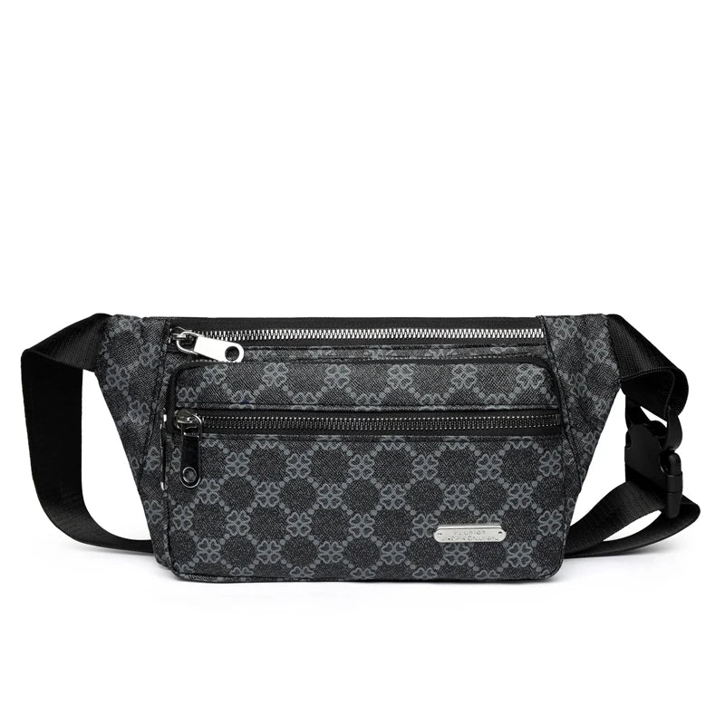 Banane homme luxe en tissu noir