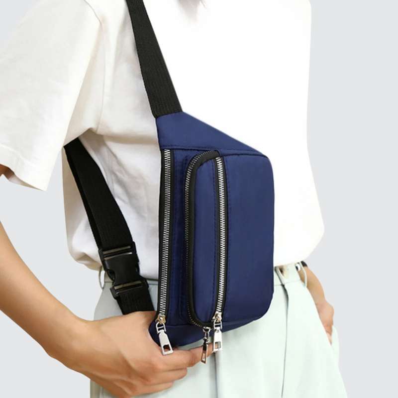 Banane imperméable unisexe bleue