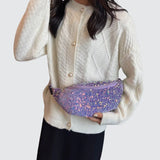 Banane paillette tendance violette