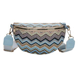 Banane sac bandoulière bohème bleue