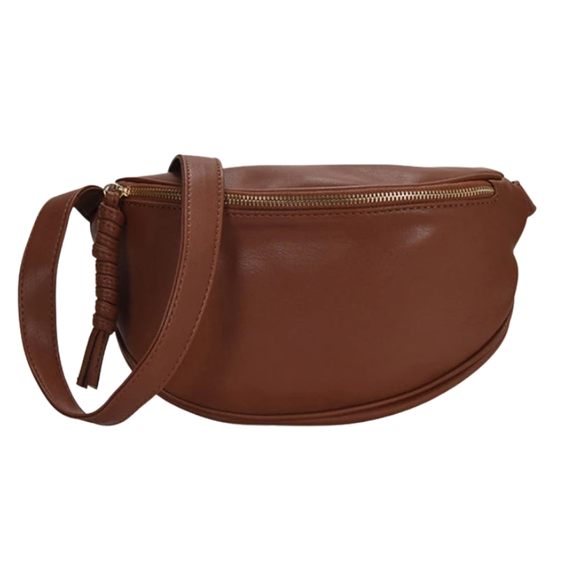 Banane sac femme cuir marron