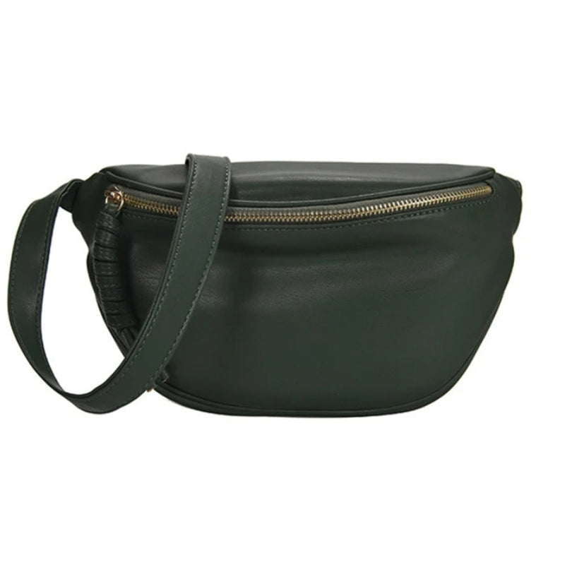 Banane sac femme cuir vert