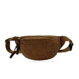 sac banane femme velours marron