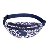 Banane sac tendance en tissu imprimé bleu marine