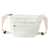 Banane velours côtelé XL blanche