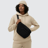 Banane velours côtelé XL noire