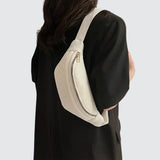 Banane velours côtelé chic blanche