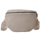 Grand sac banane daim blanc