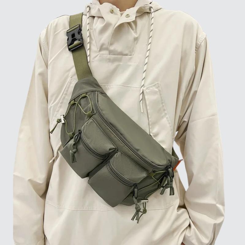 Grand sac banane vert