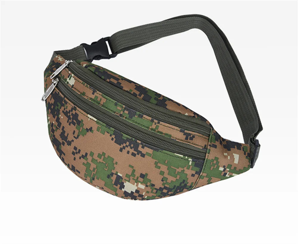 Sac banane tissu vert