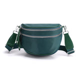 Sac banane bandoulière femme vert
