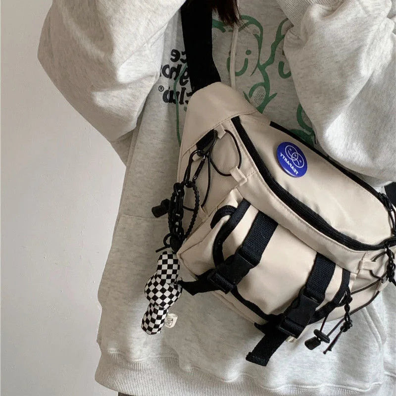 Sac banane bandoulière homme beige