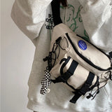 Sac banane bandoulière homme beige