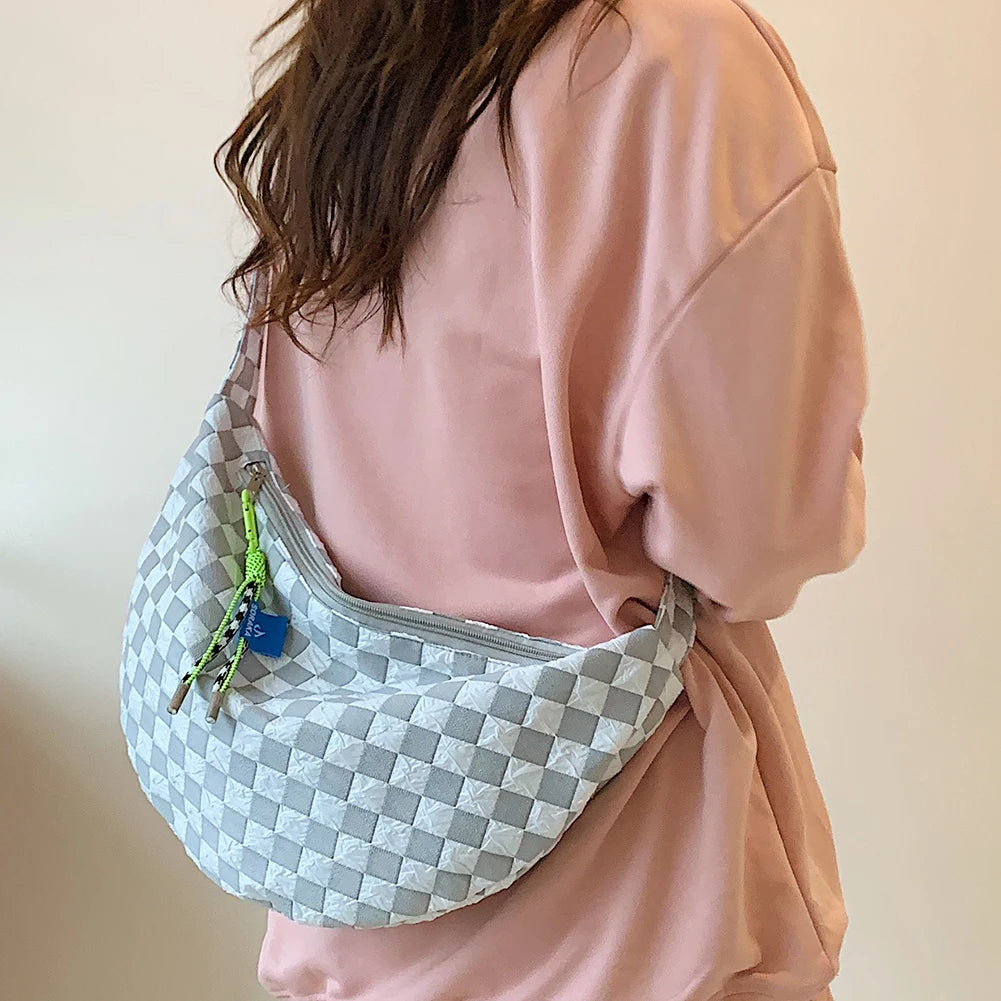 Sac banane femme bandoulière gris