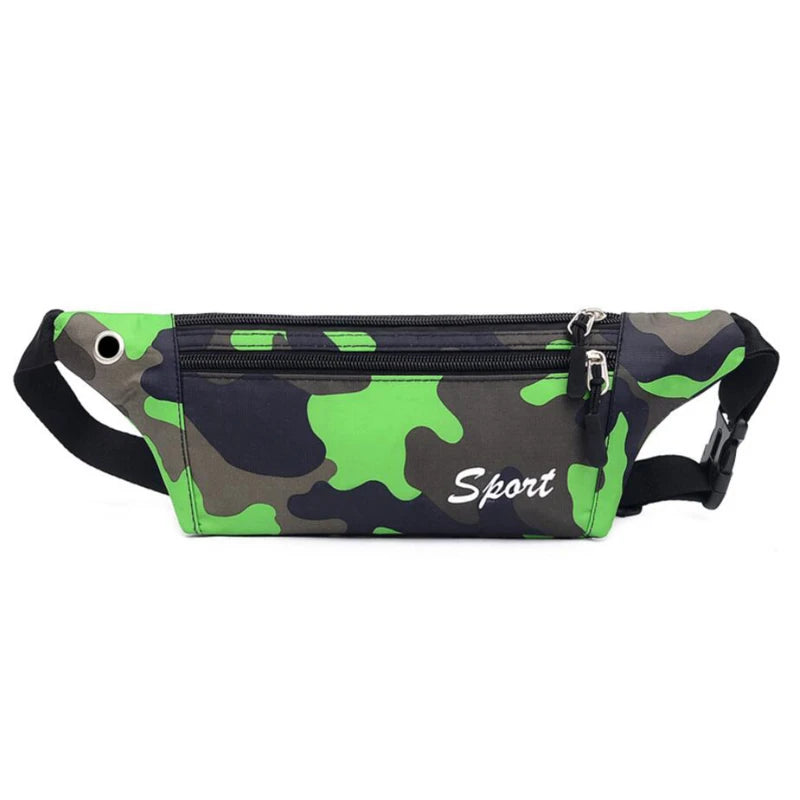 Sac banane sport Camouflage vert