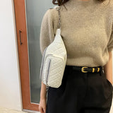 Sac banane femme cuir blanc