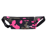 Sac banane sport Camouflage rose