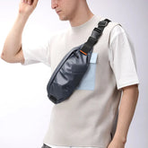 Sac banane imperméable gris