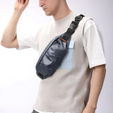 Sac banane imperméable gris