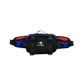 Sac banane XL techwear noir et bleu