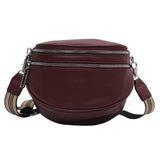 Sac banane bandoulière femme cuir bordeaux