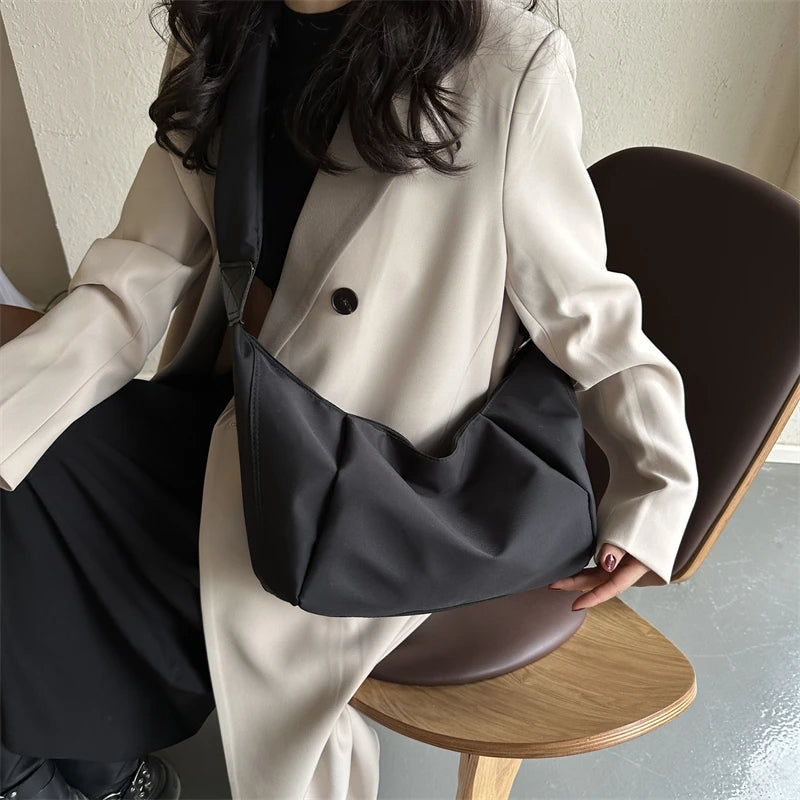 Sac banane bandoulière noir femme