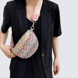 Sac banane bandoulière bohème rose