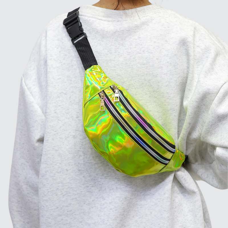 Sac banane brillant jaune