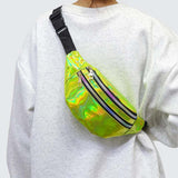 Sac banane brillant jaune