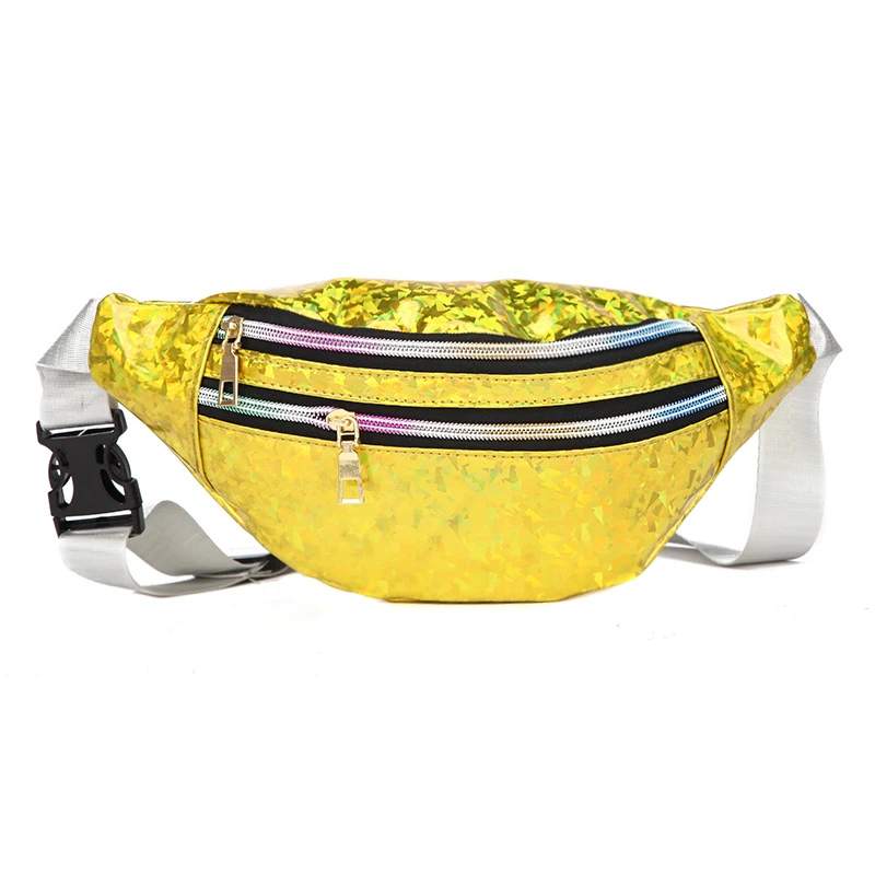 Sac banane jaune brillant