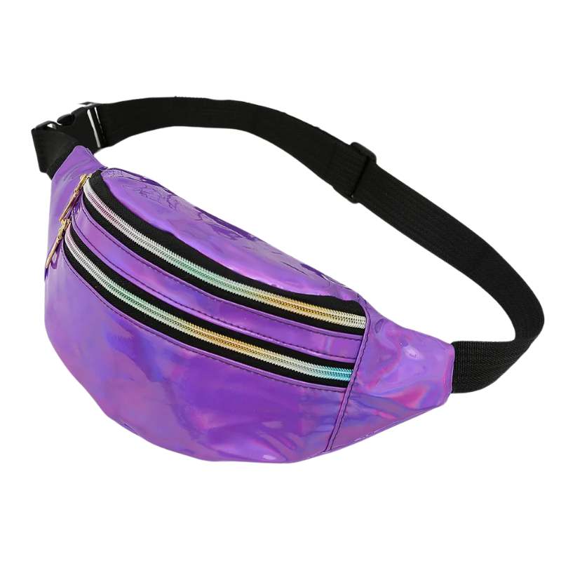 Sac banane brillant violet