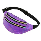 Sac banane brillant violet