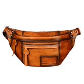 Sac banane en cuir véritable