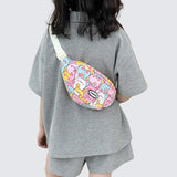 Sac banane enfant lapin rose