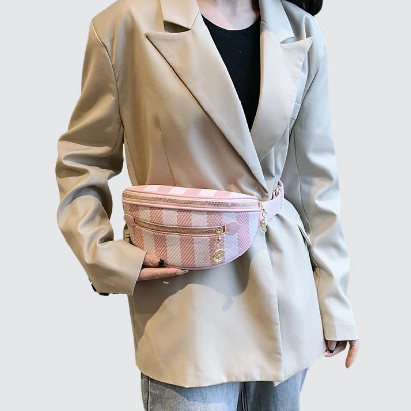 Sac banane femme chic rose