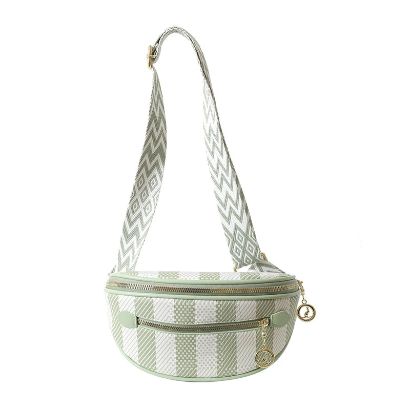 Sac banane femme chic vert