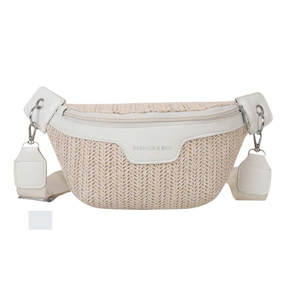 Sac_banane_femme_tendance_en_paille blanc