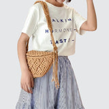 Sac banane femme tendance bohème marron