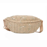 Sac banane fleuri Bohème beige