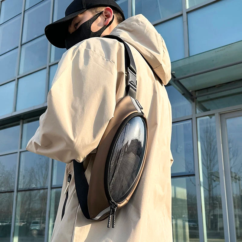 Sac banane homme avec bulle transparente