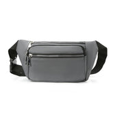 Sac banane imperméable unisexe gris