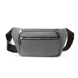 Sac banane imperméable unisexe gris