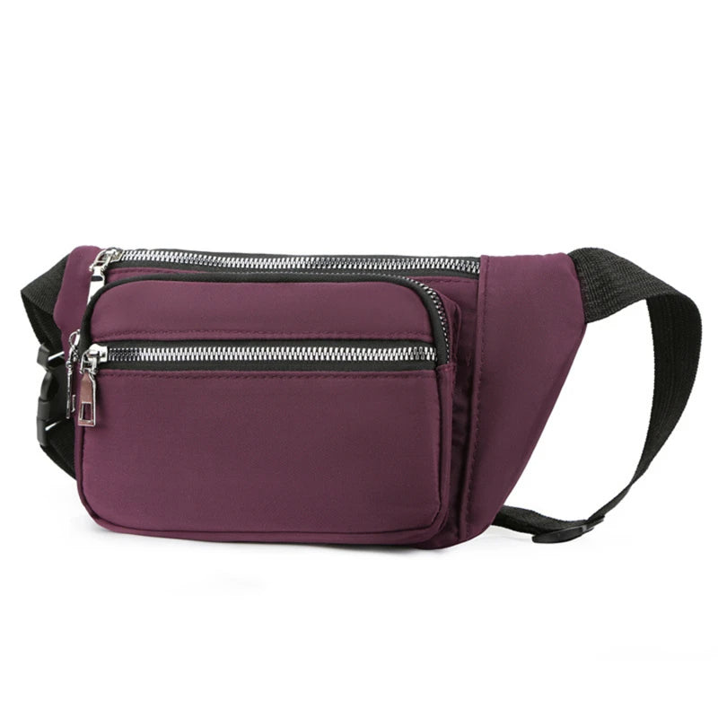Sac banane imperméable unisexe violet