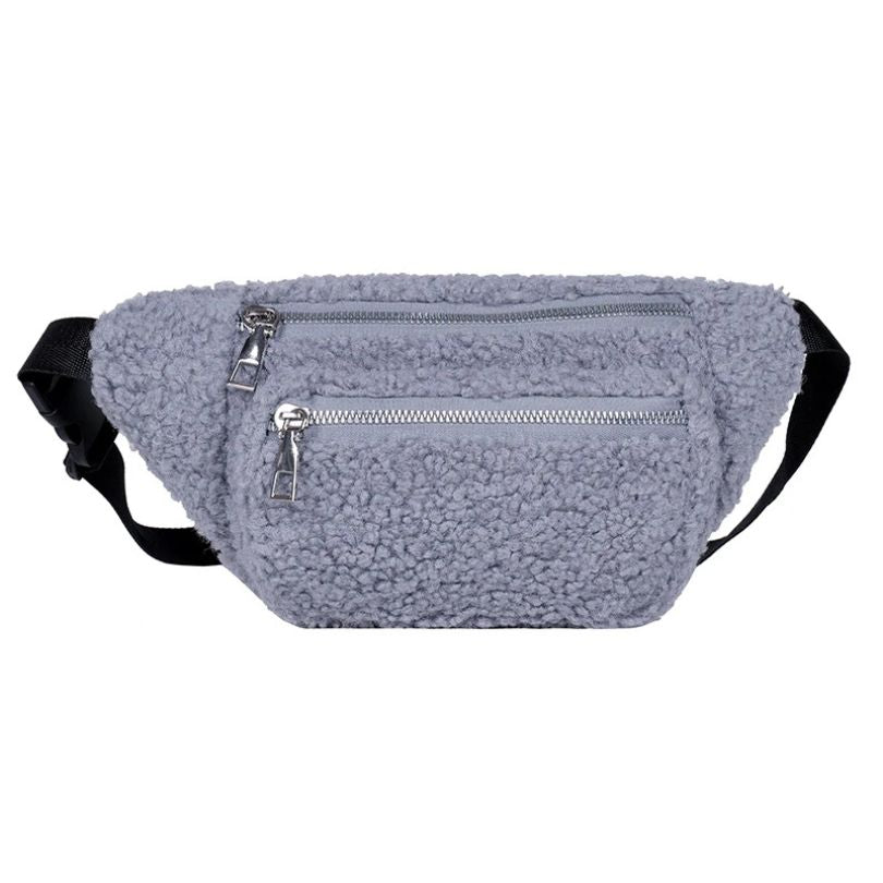 Sac banane moumoute tendance bleu