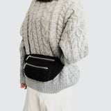 Sac banane moumoute tendance noir